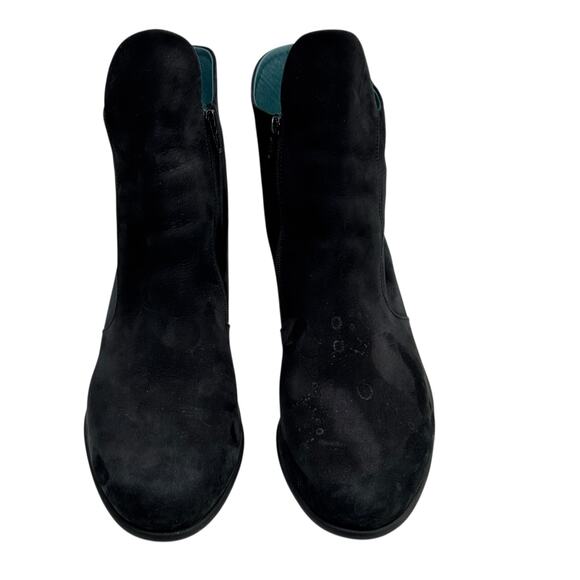 Arche Musaca Suede Ankle Boot SZ 41.5 Women's Black Zip Kitten Heel Comfort FLAW - Picture 2 of 14